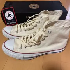 美品コンバースCONVERSE ALL STARアイボリー キャンバスハイカット