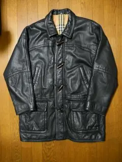 Burberry バーバリー レザー ダッフル カーコート