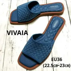 極美品☆VIVAIA ピロートップ スライドサンダル 22.5㎝ー23㎝