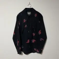 “SPRAY ORB” ハルスカラーシャツ ブラック 72204