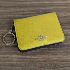 COACH　カードケース　イエロー ゴールド　パスケース