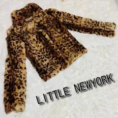 豹柄コート LITTLE NEWYORK COLLECTION ラビットファー
