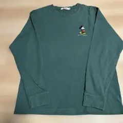ANTIBAL ミッキーマウス刺繍長袖Tシャツ Lサイズ
