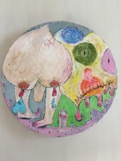 クレヨンとアクリル絵具の作品☆