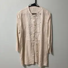 美品✨近澤レース リネン100% ブラウス ドレープ カットソー チカザワレース 近沢レース リネンブラウス｜Yahoo!フリマ（旧PayPayフリマ）