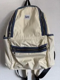 Lee オフホワイト＆デニム リュックサック