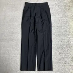 BALENCIAGA バレンシアガ ウール スラックス　黒 76 本格テーラード