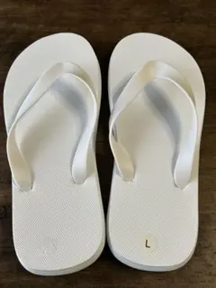新品　Lサイズ 白いラバーサンダル