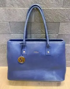 FURLA トートバッグ ハンドバッグ ネイビー系 値下げ不可