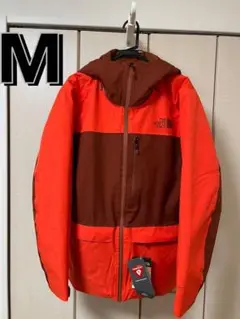 最高峰 プリマロフト メンズ スノーボードジャケット M 赤 茶色 中綿入り