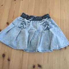 LilyChuu デニムフリルリボンスカート