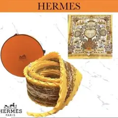 HERMES エルメス カレ90 プリーツ スカーフ