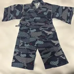 クジラ×和柄 甚平 150サイズ
