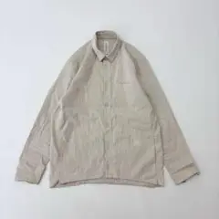 TRANSIT UOMO コットン リネン リバーシブル シャツ サイズ L