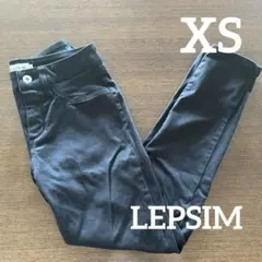 【レプシィム】スキニーパンツXSブラック
