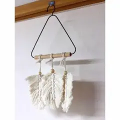 ホワイト コットン タオル掛け