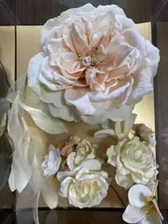 コサージュ 髪飾り 造花 入学式 卒業式 成人式 結婚式 ブライダルフォト 着物