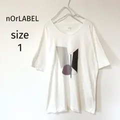 nOrLABELノアールレーベル　半袖カットソー　Tシャツ　綿100