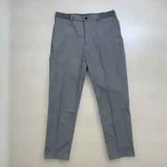 美品 ユニクロ リラックス アンクル チノパン S 68-76 千鳥格子