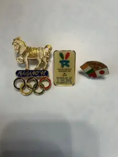 Nagano '98 オリンピック ピンバッジ　白馬
