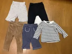 80サイズ　トップス&ボトムス5枚セット