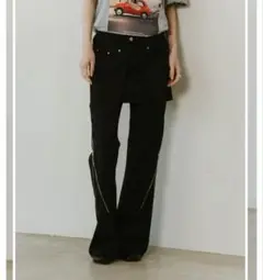 【新品】knuthmarf 2piece zip flare pants /M