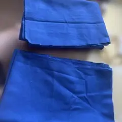 濃青　無地 綿生地 2パターン