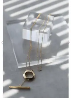 ボンジュールサガン　ロングネックレス　ゴールド　新品