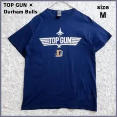 TOP GUN トップガン × Durham Bulls Tシャツ ネイビー M