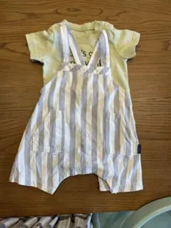 《セット販売》branshes ストライプオーバーオール　Tシャツ　70