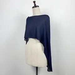 美品 フェンディ シルク100% シースルー ポンチョ 黒 サイズ40*NB97