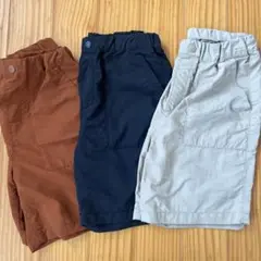 UNIQLO 撥水ナイロンショートパンツ　　130cm 3枚セット
