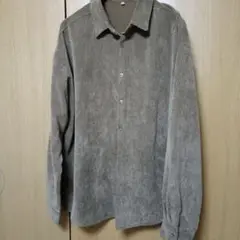 Grecot コーデュロイ長袖シャツ Lサイズ ベージュ