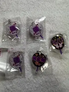 もじパラ ガチャ Aぇ! group小島健うちわアクリルキーホルダー5点セット