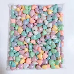 大袋約500g ハートビーズ　約225個