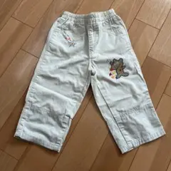 Miki House ミキハウス　ベージュパンツ 刺繍付き　2way 90cm