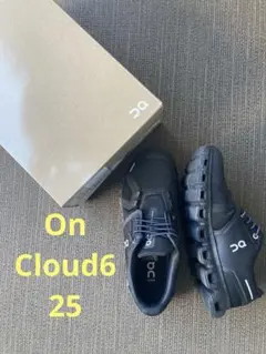 美品☆ On オン Cloud6 スニーカー ブラック 25