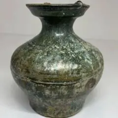 中国漢時代　緑釉耳付香炉　高さ11.8㎝　東Y7-0704⭐︎2Fタカオ 中国漢時代 緑釉耳付香炉 高さ11.8㎝ 東Y7-0704⭐︎2Fタカオ