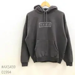 VANS スウェットプルオーバー パーカー グレー S ボックスロゴ