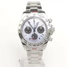 新品【VK63搭載】クロノグラフ腕時計｜ステンレス製・発光針・カレンダー付き