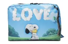 新品 レスポートサック ポーチ スヌーピー LOVE ポーチ 大 レア レスポ