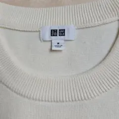 ユニクロ ウォッシャブルミラノリブクルーネックセーター M