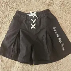 ブラックショートパンツ レースアップ150