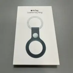【新品・未開封品】Apple純正 AirTagレザーキーリング ブルー
