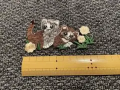 猫　ワッペン ニャンコ　アップリケ