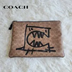 【美品】COACH コーチ クラッチバッグ Guang yu コラボ