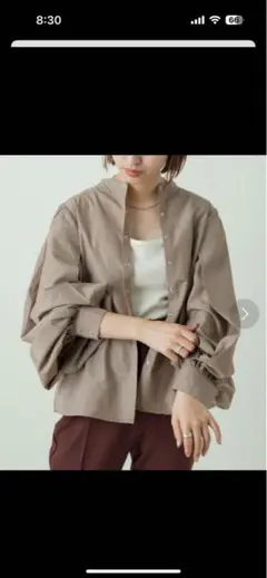 kastane バルーンスリーブシャツ フリーサイズ