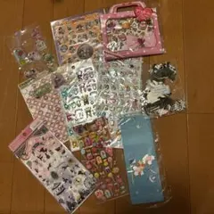 平成レトロ／カラフル／シールセット ぷくぷく　キラキラ