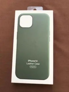 未使用iPhone14 レザーケース フォレストグリーン純正