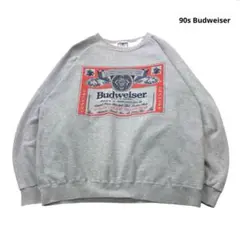 90s Budweiser トレーナー スウェット プリント ラグラン M
